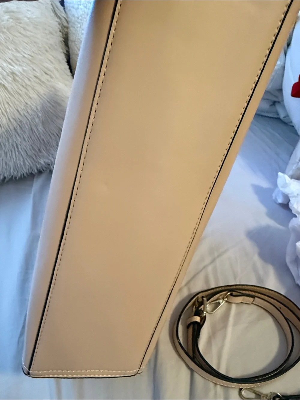 Beige structured Tote Bag nwot